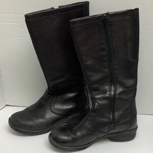 KEEN Black leather tall winter boots, size 7, 14” tall